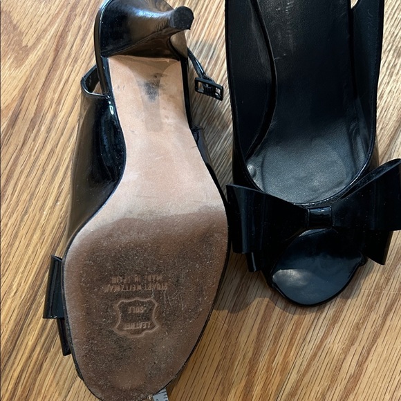 Stuart Weitzman Black Bow Heels - Picture 8 of 9